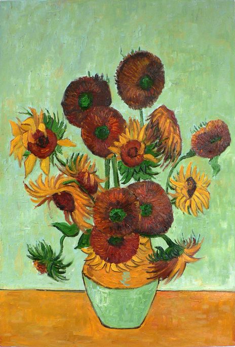 Sunflowers in a vase